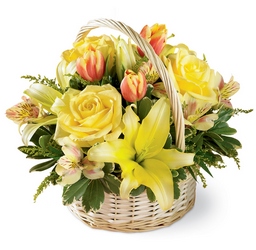 Garden Spring Basket from Visser's Florist and Greenhouses in Anaheim, CA